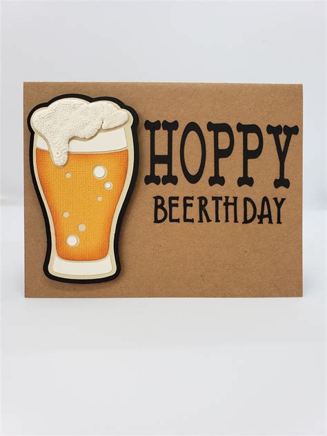 Beer-themed birthday card