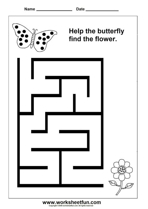 Printable Mazes for Kids