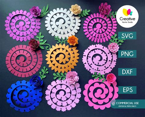 Beginner SVG Rolled Paper Flowers