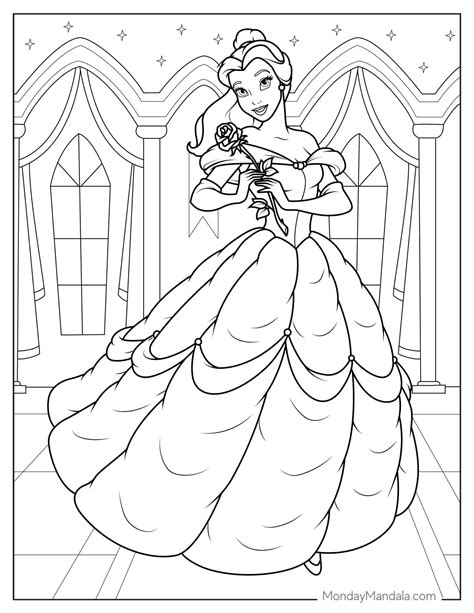 Belle Coloring Page