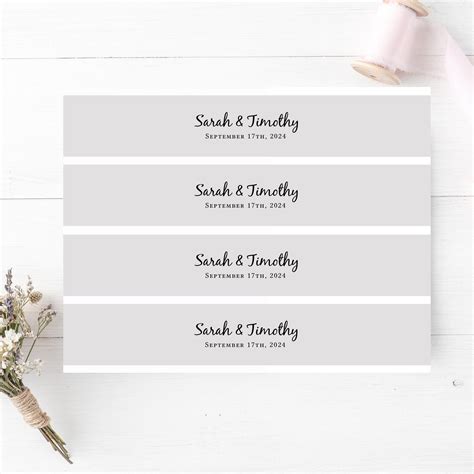 Engagement Belly Band Template