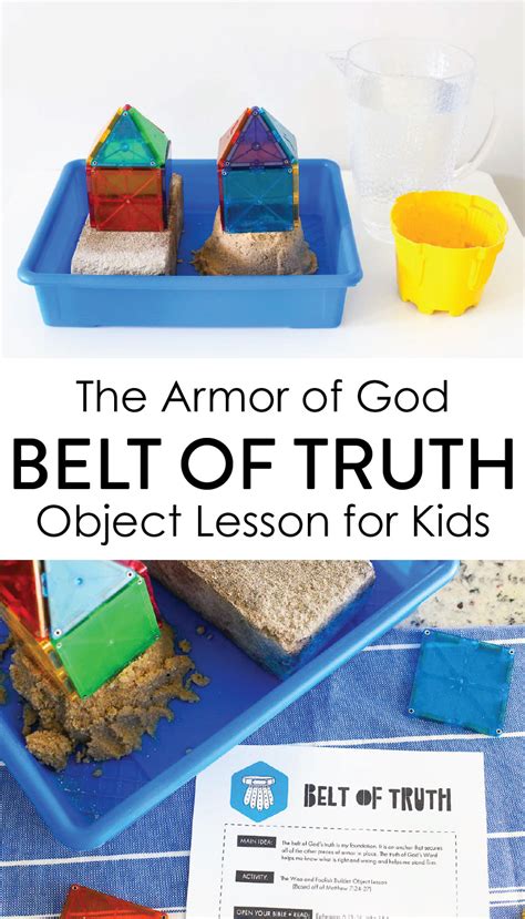 Belt of Truth Bible Activities for Kids