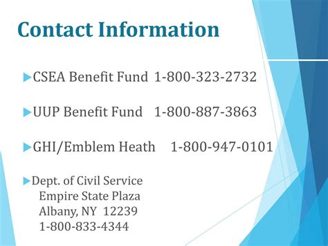 Benefits Department Contact Info GHI