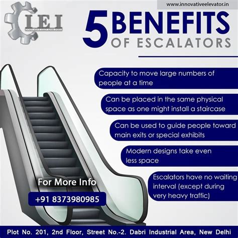 Benefits of Escalators