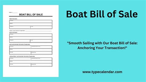 Benefits of Bill of Sale Template