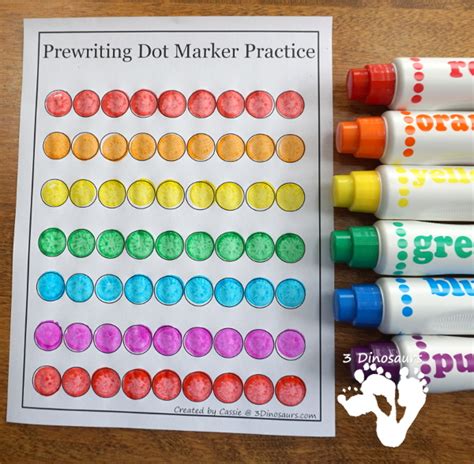 Benefits of Dot Marker Printables for Kids