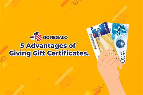 Benefits of Gift Certificates