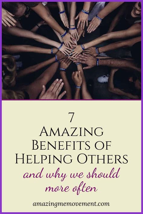 Benefits of helping others