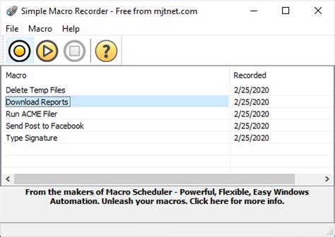 Benefits of using a macro recorder include increased productivity and efficiency