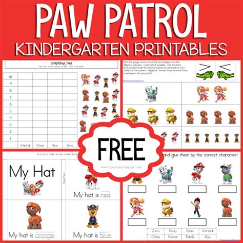 Benefits of Paw Patrol Kindergarten Worksheets