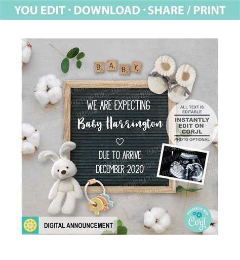 Benefits of Pregnancy Announcement Templates