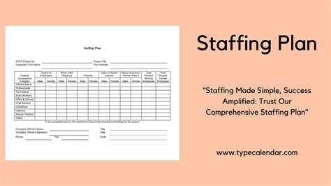 Benefits of Staffing Plan Template in Word