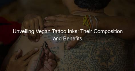 Benefits of Tattoo Ink