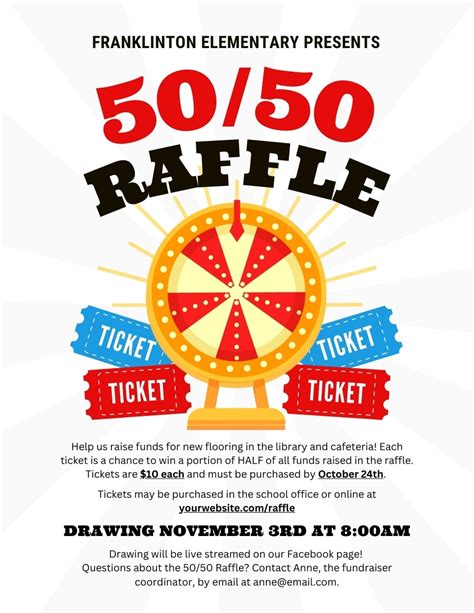 Benefits of Using a 50/50 Raffle Flyer Template