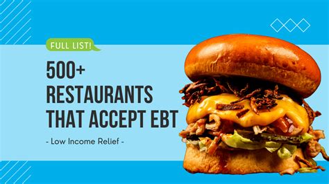 Benefits of using EBT food stamps at restaurants