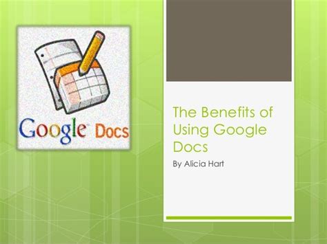 Benefits of Using Google Docs Template