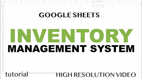 Benefits of Google Sheets for inventory management