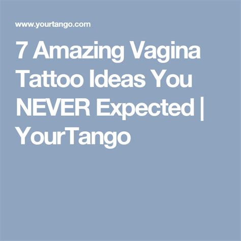 Benefits of Vagina Tattoos