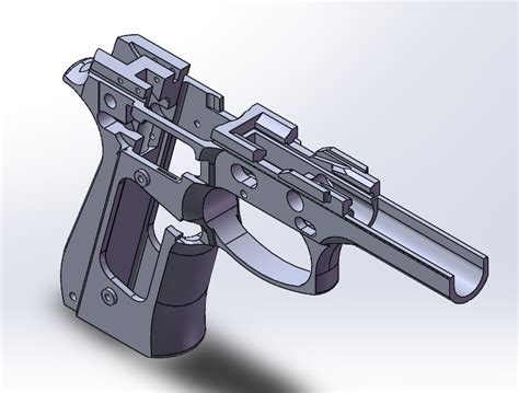 Beretta 92FS frame design