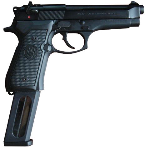 Beretta M9 with extended magazine