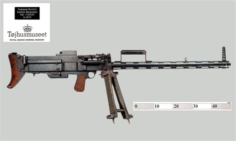 Bergmann MG 15 n.A., a German light machine gun used during WW1