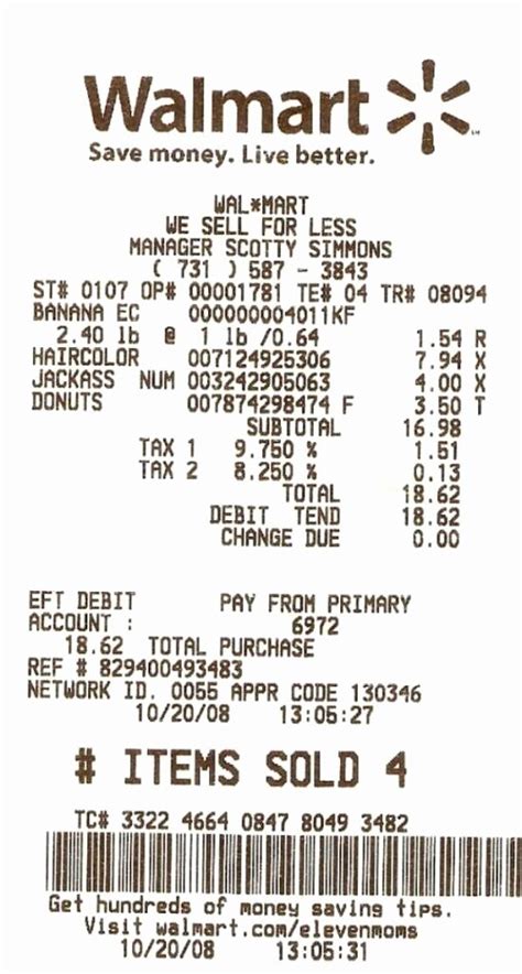 Best Buy Receipt Template Printing Example 2