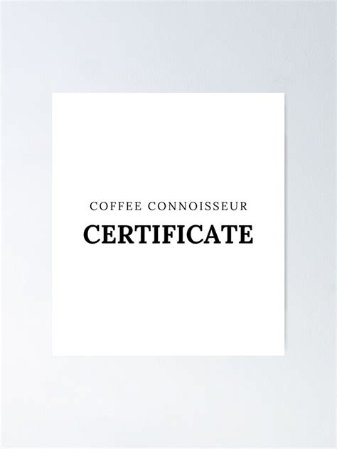 Best Coffee Connoisseur Certificate