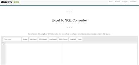 Best Excel to SQL Converter Tool