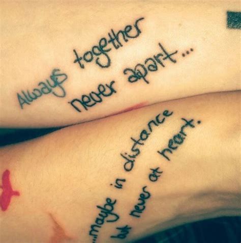 Best friends tattoo ideas with quotes