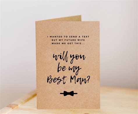 Best Man Card Examples