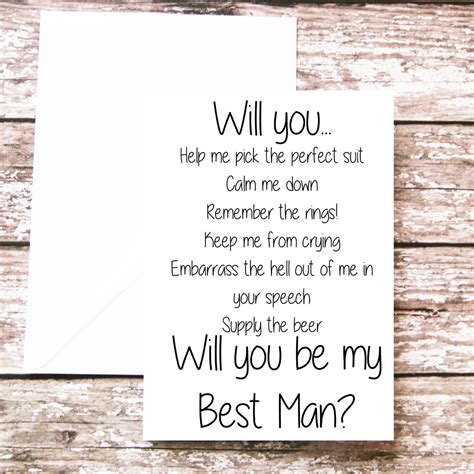 Best Man Card Messages