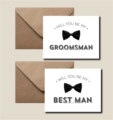 Best Man Card Templates Inspiration