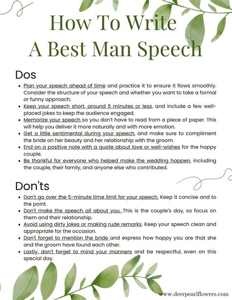 Best Man Speech Templates