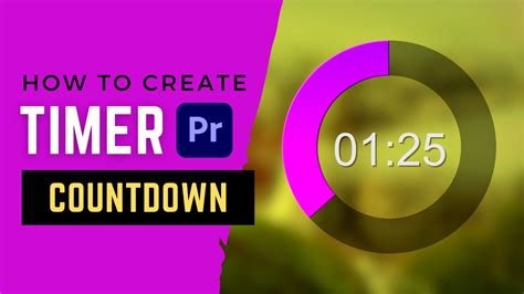 Best Practices Countdown Timer Adobe Premiere