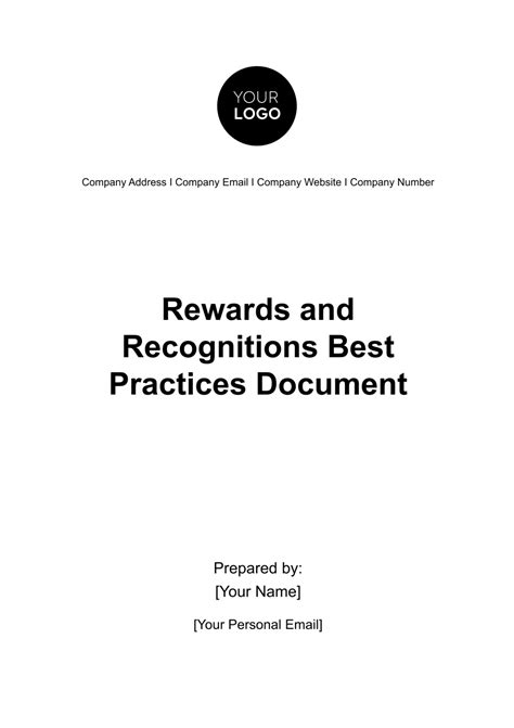 Best Practices Document Creation Chicago Template