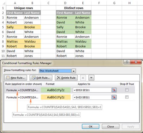 Best Practices for Highlighting Unique Values in Excel