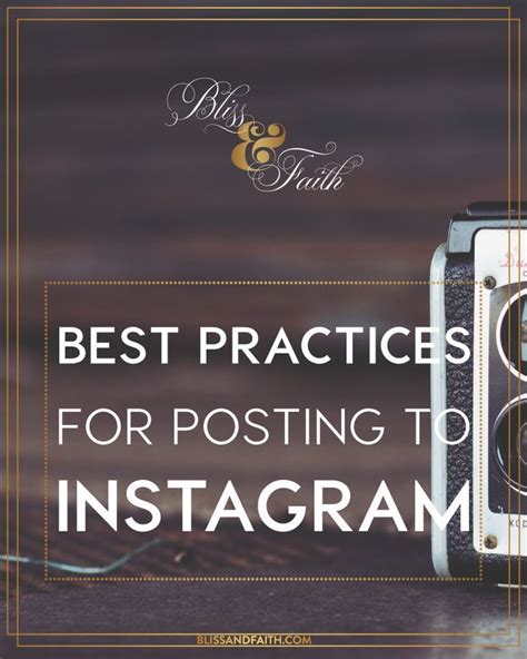 Best Practices for Instagram Posting