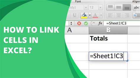 Best practices for linking cells in Excel