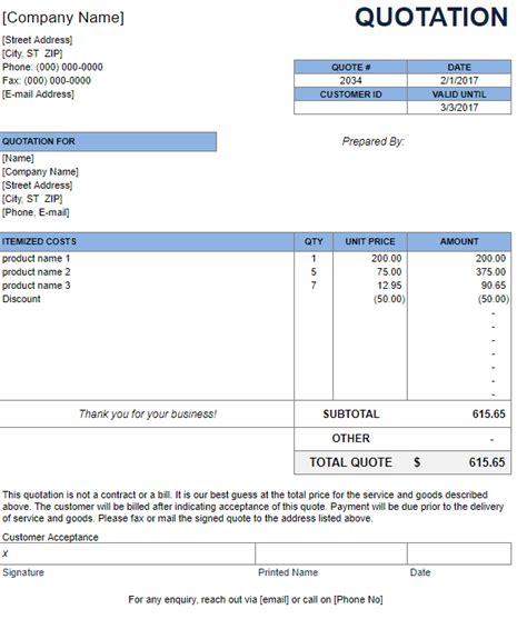 Best Practices for Using a Quote Sheet Template in Excel