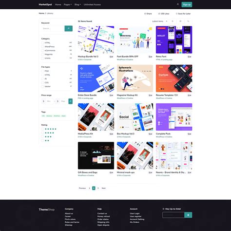 Best HTML website template marketplaces