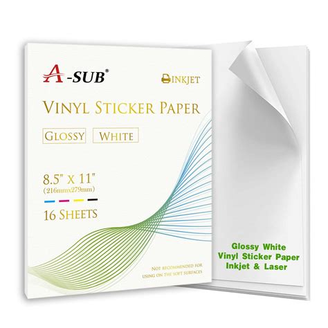 Best white printable vinyl sticker paper for crafting