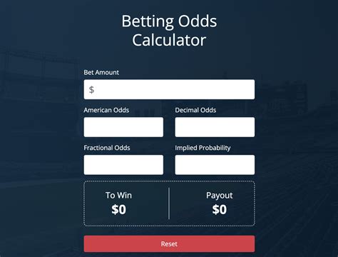 Betting Odds Calculator