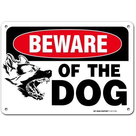 Funny Beware of Dog Sign