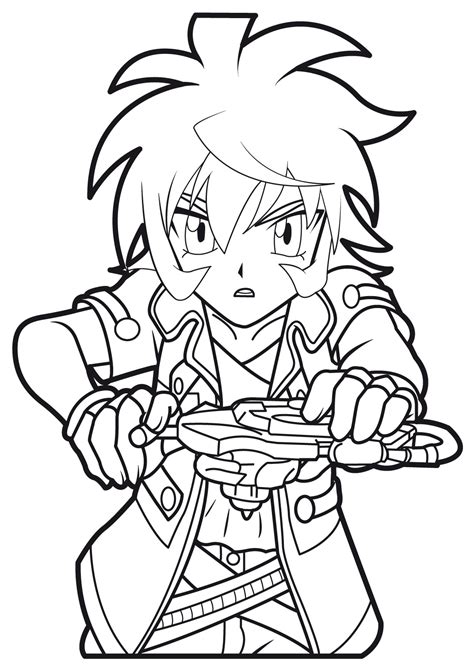 Beyblade Character Coloring Pages