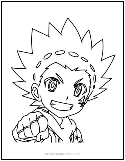 Beyblade Launcher Coloring Pages