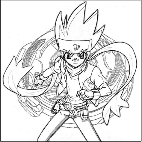 Beyblade Printable Coloring Pages for Kids