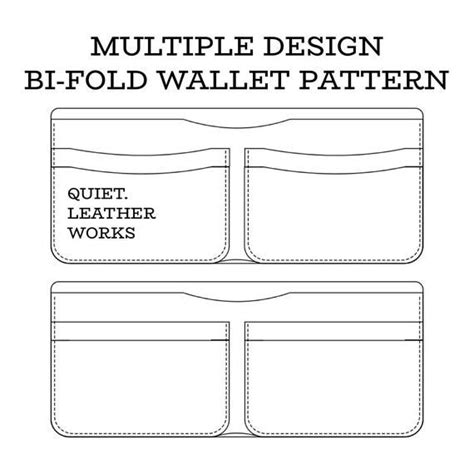 Bi-fold wallet template design