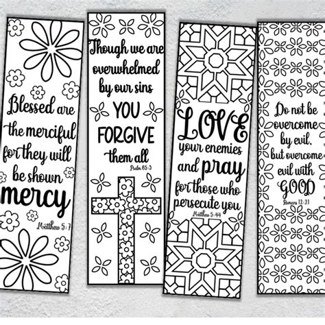 Bible bookmarks coloring pages