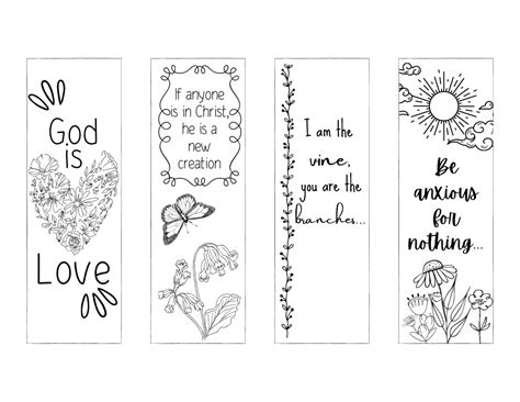 Bible bookmarks to color