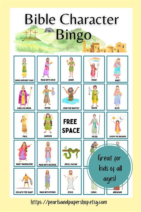 Bible Characters Bingo